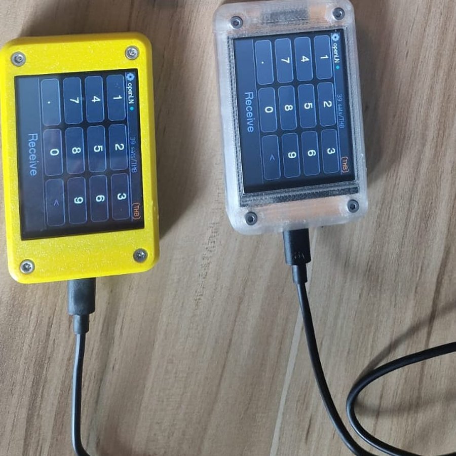 RIC Lightning point of sale terminals in yellow and transparent enclosures